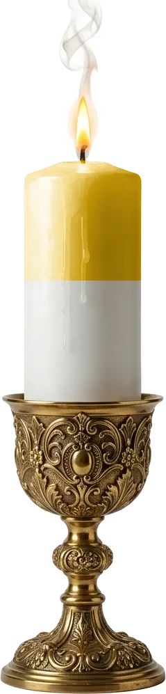 Vela Amarela e Branca