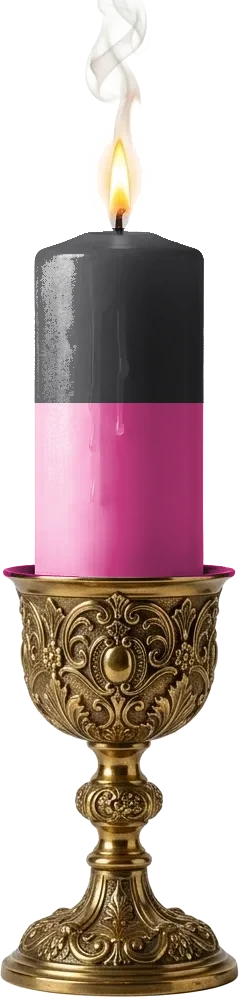 Vela de Pombagira Rosa Negra