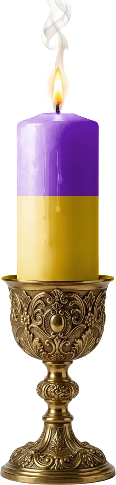 Vela Roxa e Amarela