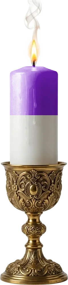 Vela Roxa e Branca