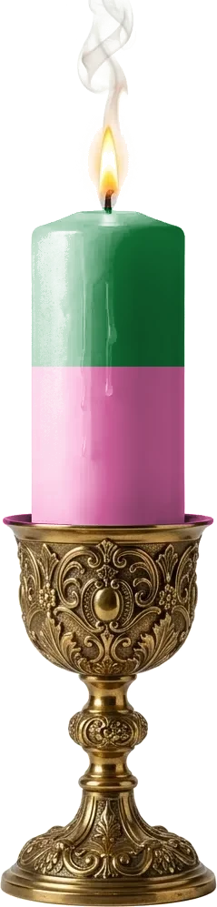 Vela Verde e Rosa
