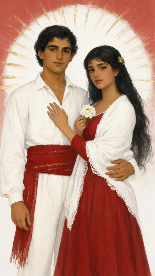Illustration of Romani people (cigano) in sacred art