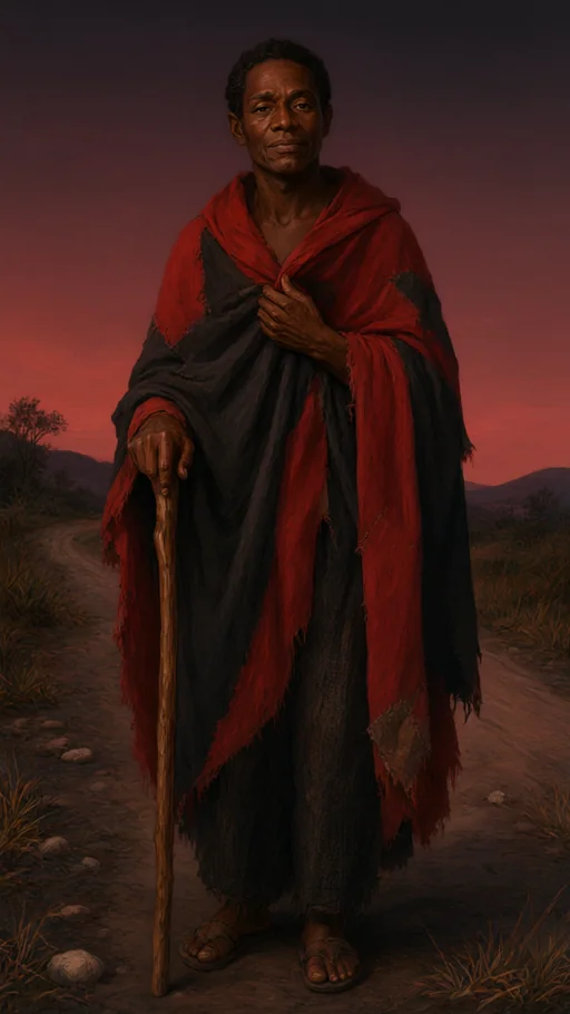 Illustration of Exu Mulambo in sacred art