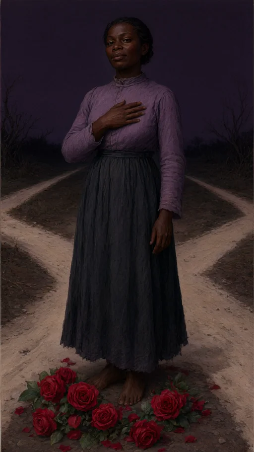 Ilustração de Dona Maria Mulambo em arte sacra