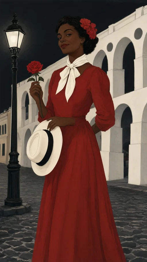 Illustration of Maria Navalha in sacred art