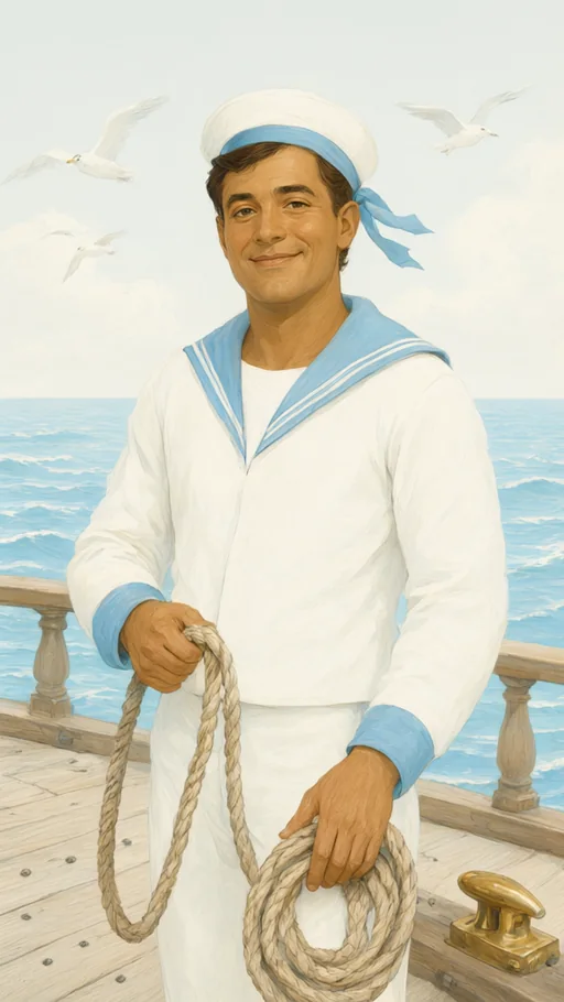 Ilustração de Marinheiros em arte sacra