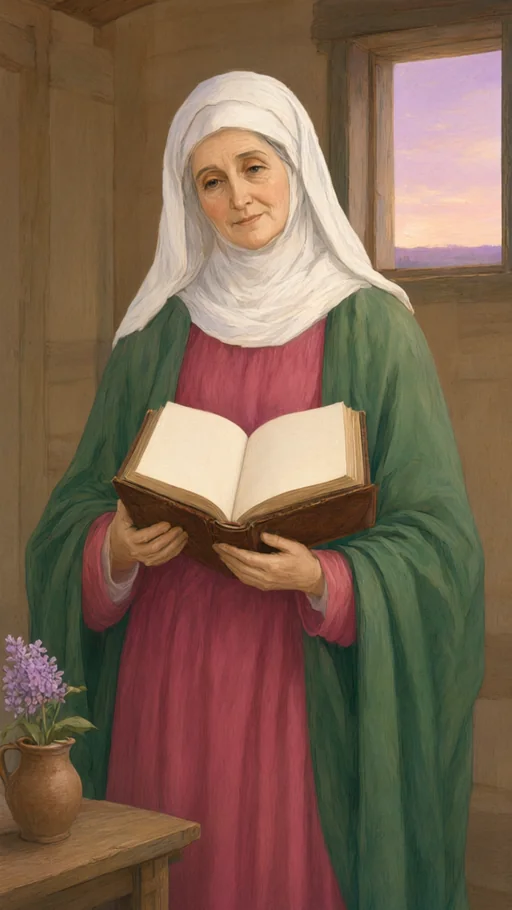 Illustration of Saint Anne in sacred art