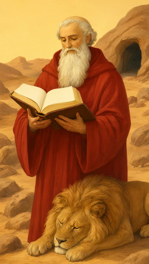Illustration of Saint Jerome in sacred art