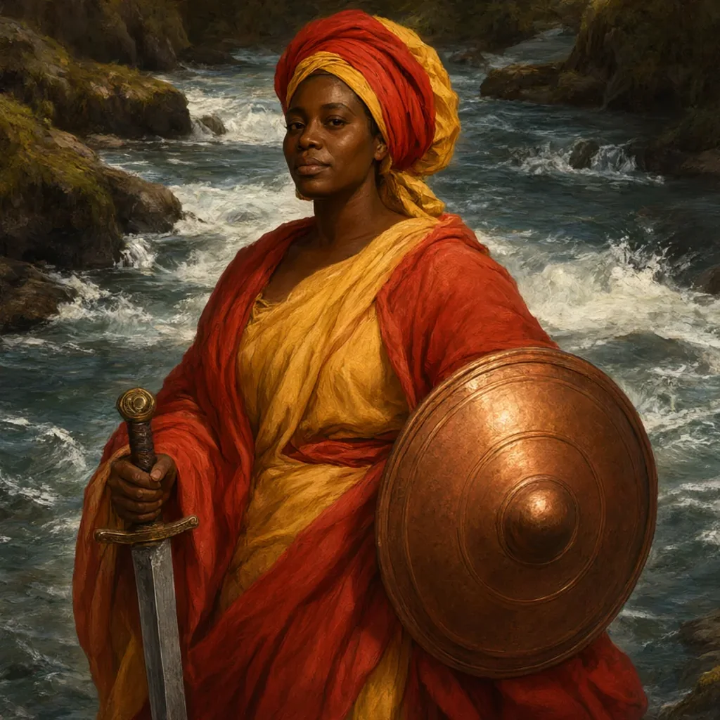 Ilustração de Obá em arte sacra